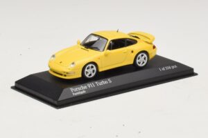 Porsche 911 993 Turbo S Amarelo Minichamps 1:43 430069270 Metal - imagem 2 de 4