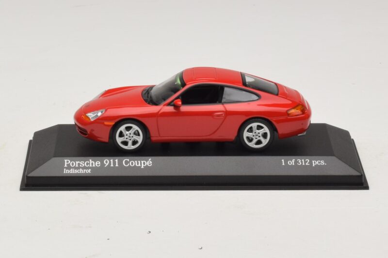 Porsche 911 996 Vermelho Minichamps 1:43 400061181 Metal