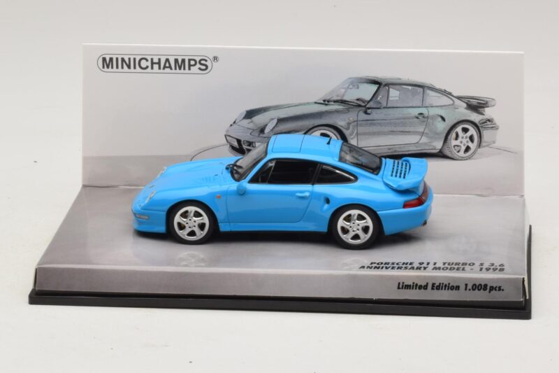 Porsche 911 996 Turbo S 3.6 Edição Aniversário Azul Minichamps 1:43 Porsche 911 996 Turbo S 3.6 Edição Aniversário Azul Minichamps 1:43 436069270 Metal