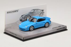 Porsche 911 996 Turbo S 3.6 Edição Aniversário Azul Minichamps 1:43 436069270 Metal - imagem 2 de 5