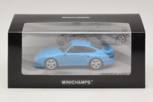 Porsche 911 996 Turbo S 3.6 Edição Aniversário Azul Minichamps 1:43 436069270 Metal - imagem 5 de 5