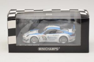 Porsche 911 997 GT3 R #53 Vannelet / Pyroles Class Winners 24 Hours of Spa 2010 Minichamps 1:43 400108953 Metal - imagem 4 de 4