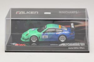 Porsche 911 997 GT3 R Falken #44 Nurburgring 2011 Minichamps 1:43 447116144 Metal - imagem 4 de 5