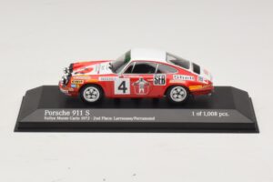 Porsche 911 S #4 G. Larrousse / J-C. Perramond 2nd Place Rally Monte Carlo 1972 Minichamps 1:43 400726804 Metal