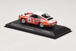 Porsche 911 S #4 G. Larrousse / J-C. Perramond 2nd Place Rally Monte Carlo 1972 Minichamps 1:43 400726804 Metal - imagem 3 de 4