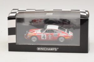 Porsche 911 S #4 G. Larrousse / J-C. Perramond 2nd Place Rally Monte Carlo 1972 Minichamps 1:43 400726804 Metal - imagem 4 de 4