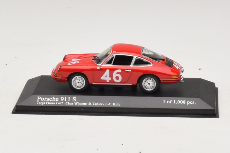 Porsche 911 S #46 Cahier / Killy Class Winners Targa Florio 1967 Minichamps 1:43 430676746 Metal