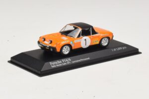 Porsche 914/6 #1 G. Larrousse / J-C. Perramond Rally Monte Carlo 1971 Minichamps 1:43 400716501 Metal - imagem 2 de 4