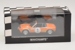 Porsche 914/6 #1 G. Larrousse / J-C. Perramond Rally Monte Carlo 1971 Minichamps 1:43 400716501 Metal - imagem 4 de 4