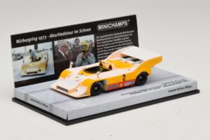 Porsche 917/10 #2 W. Kauhsen Farewell In The Snow Nurburgring 1973 Minichamps 1:43 437736592 Metal - imagem 2 de 5