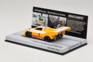 Porsche 917/10 #2 W. Kauhsen Farewell In The Snow Nurburgring 1973 Minichamps 1:43 437736592 Metal - imagem 3 de 5