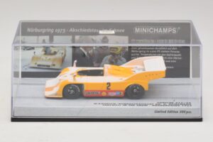 Porsche 917/10 #2 W. Kauhsen Farewell In The Snow Nurburgring 1973 Minichamps 1:43 437736592 Metal - imagem 4 de 5