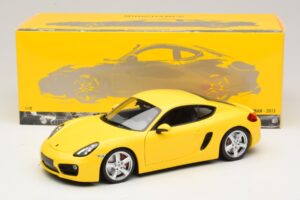 Porsche Cayman 981 Amarelo Minichamps 1:18 110062220 Metal - imagem 8 de 8
