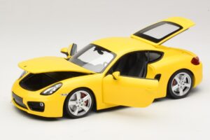 Porsche Cayman 981 Amarelo Minichamps 1:18 110062220 Metal - imagem 2 de 8