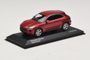 Porsche Macan 95B Vermelho Metálico Minichamps 1:43 410062600 Metal - imagem 2 de 4