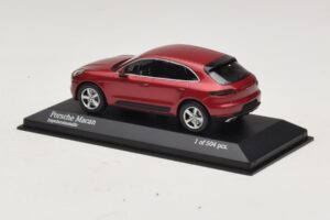 Porsche Macan 95B Vermelho Metálico Minichamps 1:43 410062600 Metal - imagem 3 de 4
