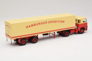 Scania LB111S Koffersattelzug Hamburger Spedition Minichamps 1:43 499123880 Metal - imagem 2 de 6
