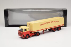 Scania LB111S Koffersattelzug Hamburger Spedition Minichamps 1:43 499123880 Metal - imagem 6 de 6