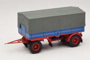 Reboque de Camião Azul Vermelho Minichamps 1:43 439159092 Metal