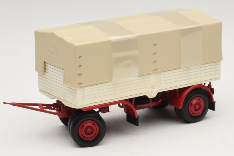 Reboque de Camião Lona Branco Vermelho Minichamps 1:43 439159096 Metal