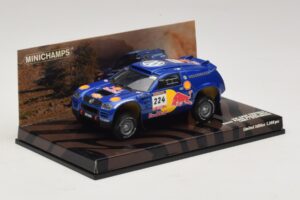 Volkswagen Race Touareg Red Bull #224 B. Saby / Stevenson Dakar Rally 2005 Minichamps 1:43 436045324 Metal - imagem 2 de 5