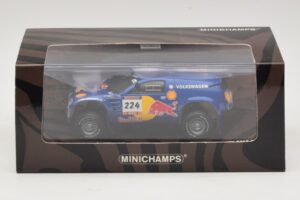 Volkswagen Race Touareg Red Bull #224 B. Saby / Stevenson Dakar Rally 2005 Minichamps 1:43 436045324 Metal - imagem 5 de 5