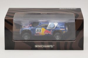 Volkswagen Race Touareg Red Bull #313 J. Kankkunen / J. Repo Dakar Rally 2005 Minichamps 1:43 436055313 Metal - imagem 5 de 5