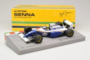 Williams FW16 Renault #2 A. Senna San Marino GP 1994 Minichamps 1:18 543941833 Metal - imagem 6 de 7