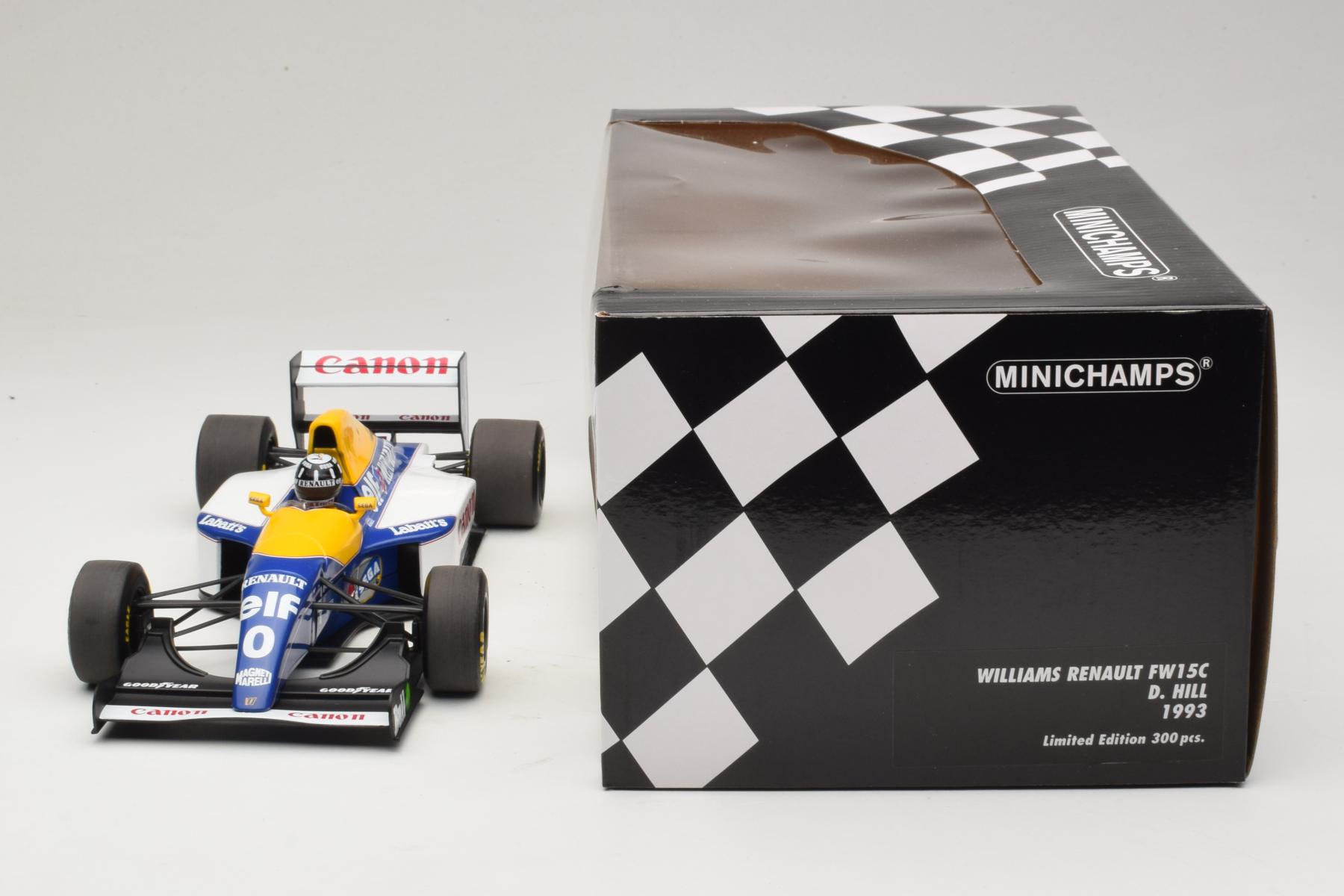 PMA 1/18 ＃０ ウィリアムズ ルノー FW15 D.ヒル キャメルロゴ Minichamps Williams Renault FW15C #0 Hill 1:18 1993