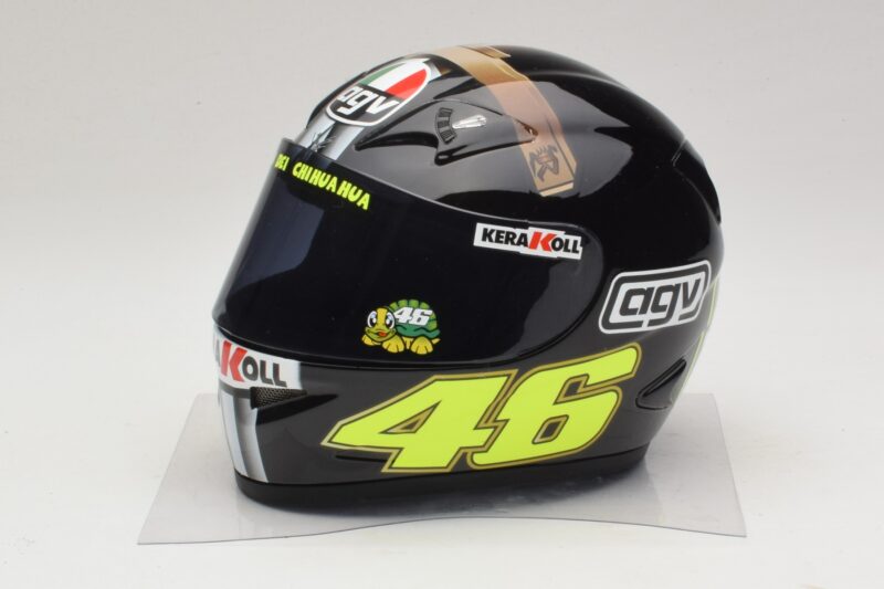 Capacete AGV V. Rossi MotoGP Jerez Test 2007 Minichamps 1:2 327070046 Metal