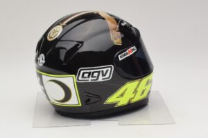 Capacete AGV V. Rossi MotoGP Jerez Test 2007 Minichamps 1:2 327070046 Metal - imagem 4 de 7