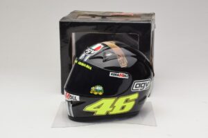 Capacete AGV V. Rossi MotoGP Jerez Test 2007 Minichamps 1:2 327070046 Metal - imagem 6 de 7