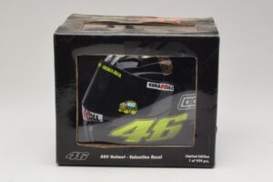 Capacete AGV V. Rossi MotoGP Jerez Test 2007 Minichamps 1:2 327070046 Metal - imagem 7 de 7