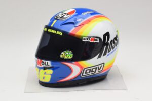Capacete AGV V. Rossi MotoGP Sepang 2005 Minichamps 1:2 Capacete AGV V. Rossi MotoGP Sepang 2005 Minichamps 1:2 327050066 Metal