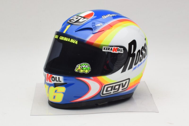 Capacete AGV V. Rossi MotoGP Sepang 2005 Minichamps 1:2 327050066 Metal