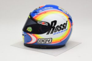 Capacete AGV V. Rossi MotoGP Sepang 2005 Minichamps 1:2 327050066 Metal - imagem 2 de 8