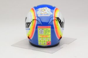 Capacete AGV V. Rossi MotoGP Sepang 2005 Minichamps 1:2 327050066 Metal - imagem 4 de 8