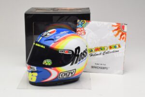 Capacete AGV V. Rossi MotoGP Sepang 2005 Minichamps 1:2 327050066 Metal - imagem 7 de 8