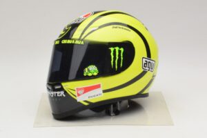 Capacete AGV V. Rossi MotoGP Valencia Test 2009 Minichamps 1:2 Capacete AGV V. Rossi MotoGP Valencia Test 2009 Minichamps 1:2 327100066 Metal