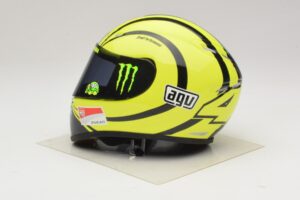 Capacete AGV V. Rossi MotoGP Valencia Test 2009 Minichamps 1:2 327100066 Metal - imagem 2 de 7