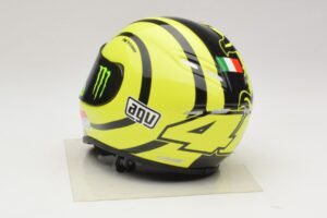 Capacete AGV V. Rossi MotoGP Valencia Test 2009 Minichamps 1:2 327100066 Metal - imagem 3 de 7