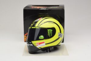Capacete AGV V. Rossi MotoGP Valencia Test 2009 Minichamps 1:2 327100066 Metal - imagem 6 de 7