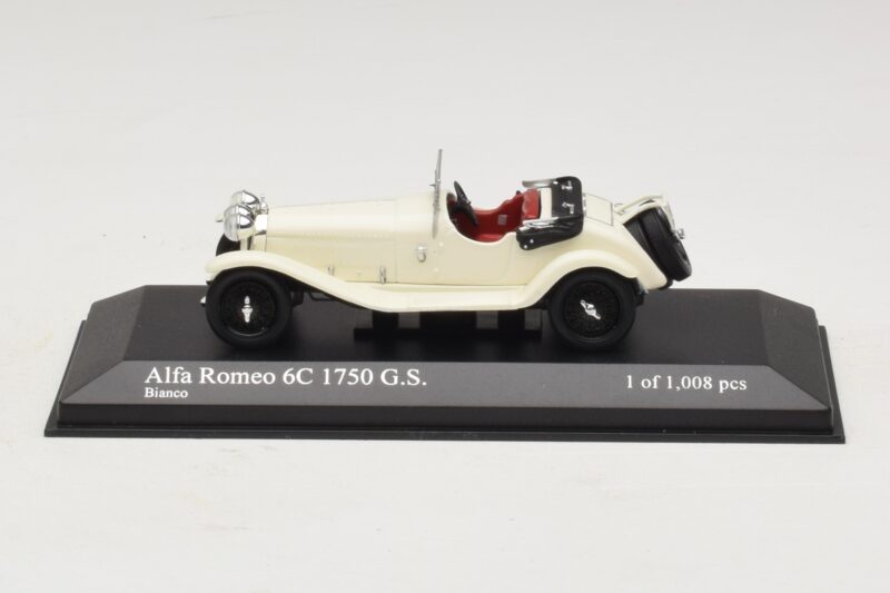 Alfa Romeo 6C 1750 G.S. Branco Minichamps 1:43 400120430 Metal