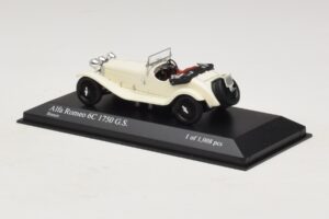 Alfa Romeo 6C 1750 G.S. Branco Minichamps 1:43 400120430 Metal - imagem 3 de 5