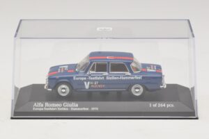 Alfa Romeo Giulia Europa-Testfahrt Sizilien-Hammerfest Minichamps 1:43 400120905 Metal - imagem 4 de 5