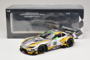 BMW Z4 GT3 #46 M. Palttala / L. Luhr 24 Hours of Spa Winner 2015 Minichamps 1:18 151152346 Metal - imagem 6 de 6