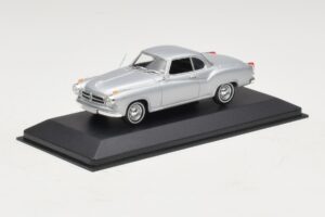 Borgward Isabella Coupé Prateado Minichamps 1:43 400096031 Metal - imagem 2 de 5