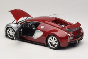 Bugatti Veyron Centenaire Edition Chrome Red Minichamps 1:18 100110851 Metal - imagem 5 de 8