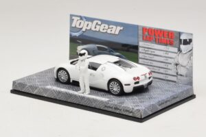 Bugatti Veyron Branco Top Gear Edição Minichamps 1:43 519431100 Metal - imagem 3 de 5