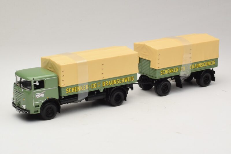 Bussing LU 11/16 Reboque Plataforma Schenker Minichamps 1:43 499073924 Metal